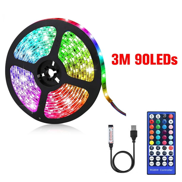 1-5M 5050 RGB USB LED Strip Light Colour Changing 44 Key IR Remote Contro 